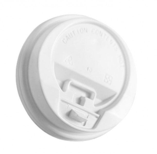 Tapas para vaso café 12 oz blanco paquete x 50 und Dasil
