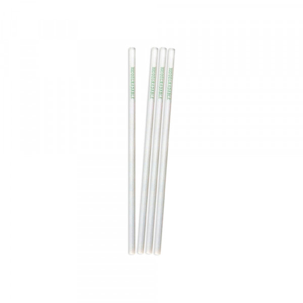 Sorbete biodegradable 20 cm sin envoltura x 100 unidades Uthil