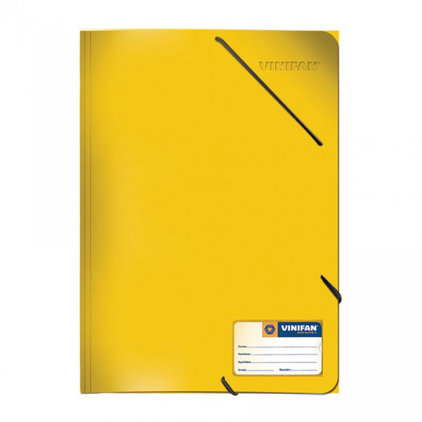 FOLDER C/LIGA PLASTICO AMARILLO VINIFAN