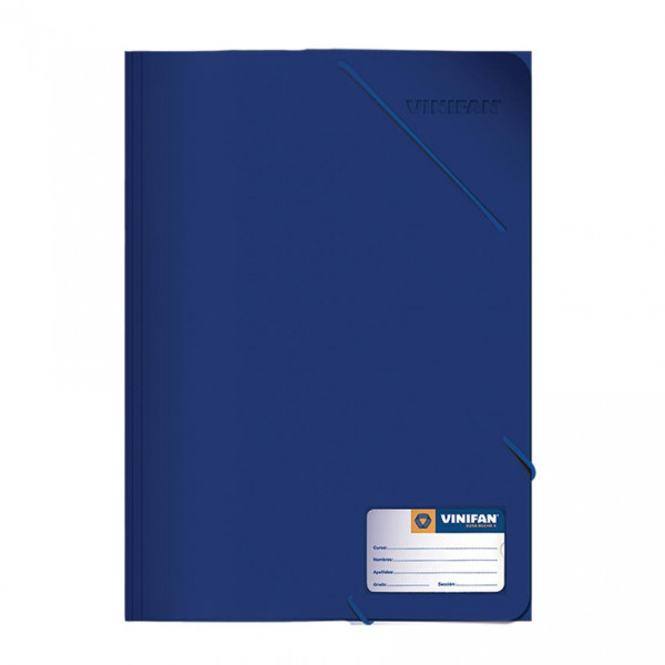 FOLDER C/LIGA PLASTICO AZUL VINIFAN