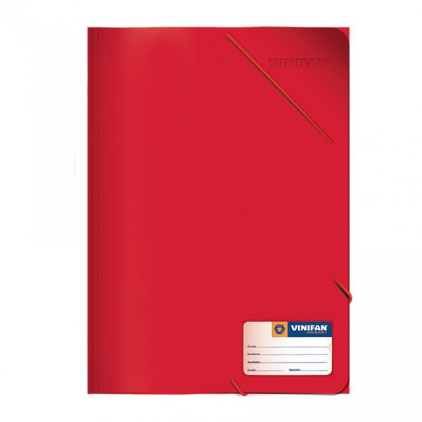 FOLDER C/LIGA PLASTICO ROJO VINIFAN