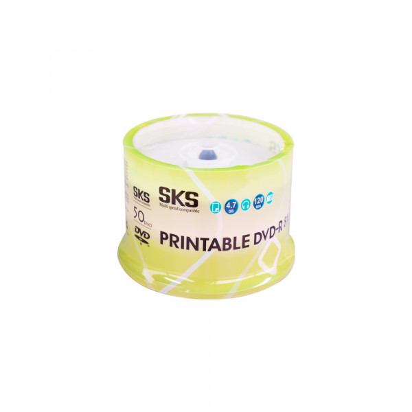 DVD R 8X 4.7GB 120M PRINTAB SKS X 50 UND