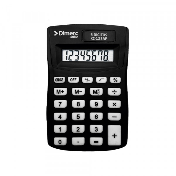 CALCUADORA BOLSILLO 8 DIG HL 8 NEGRO DIMERC