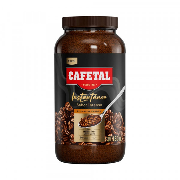 CAFE INSTANTANEO INTENSO FRASCO VID 180 GR CAFETAL