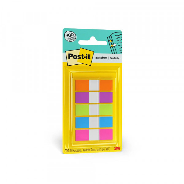 Banderitas adhesivas 683 5CB 100hojas 5 colores Post It