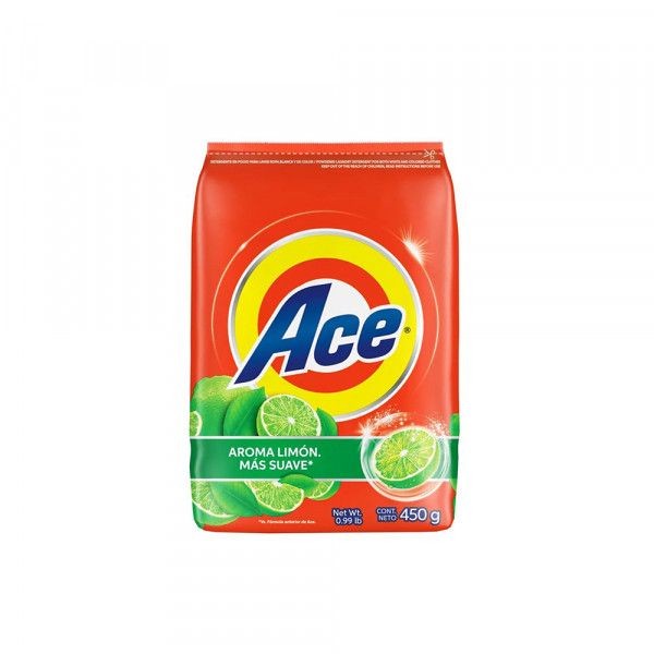 Detergente en polvo limon 450 gr Ace