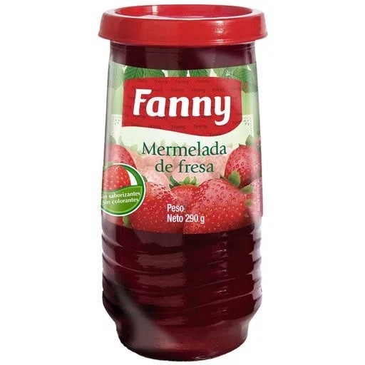 Mermelada de fresa vaso de vidrio 290 gr Fanny