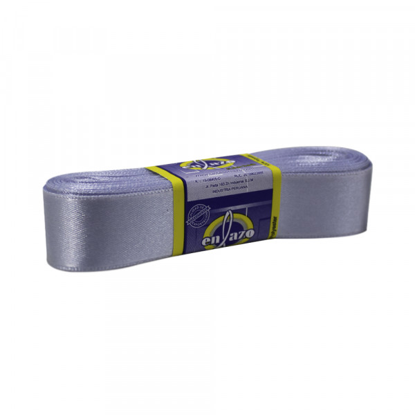 Cinta satinada  celeste 2.5cm rollo x 10 metros