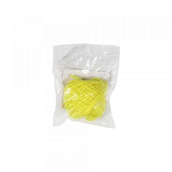 Lana gruesa ovillo amarillo x 10 gramos