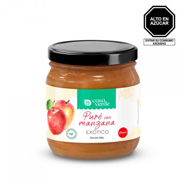 Pure de manzana exótico 370 gr Casa verde
