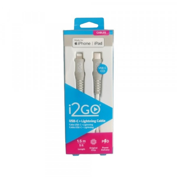 Cable lightning a tipo c 1.5 mt I2go