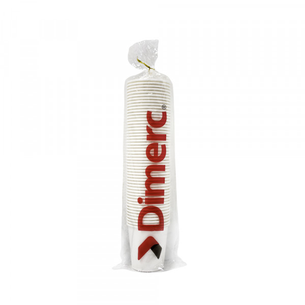 Vaso Polipapel blanco 6 oz paquete 50 unidades Dimerc
