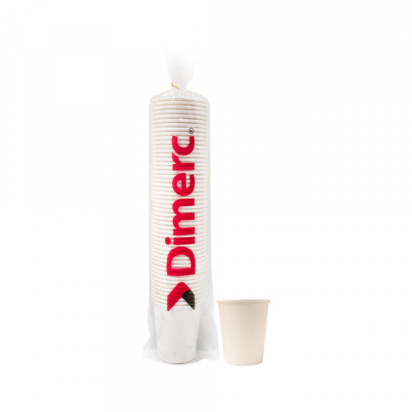 Vaso Polipapel blanco 8 oz paquete 50 unidades Dimerc