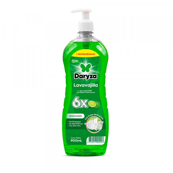 Lavavajilla Líquido Limón x 900 ml Daryza