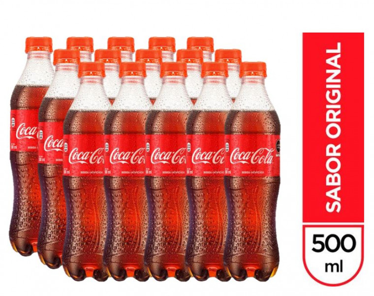 Gaseosa Coca Cola 500ml pack x 15 und