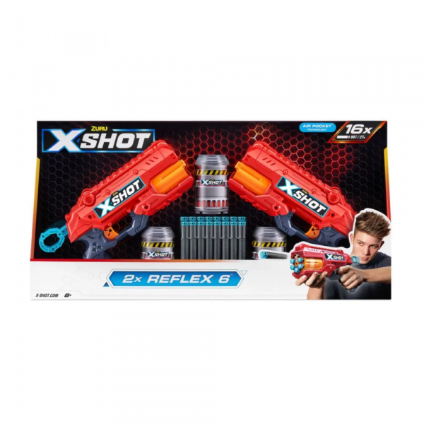 Pack x2 lanzadores dardos reflex X-Shot