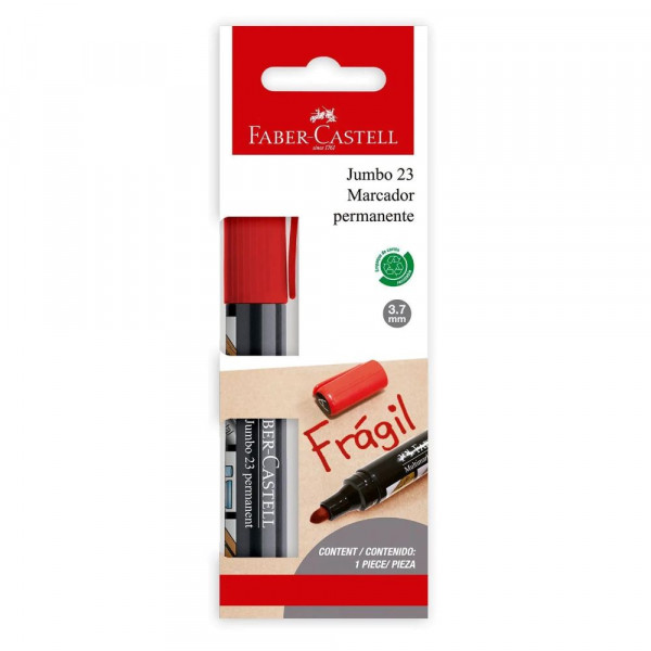 Marcador permanente punta redonda rojo 23 BLT Fabel Castell