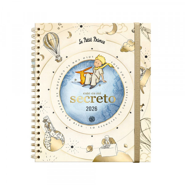 Agenda 2026 principito escritorio semanal espiral