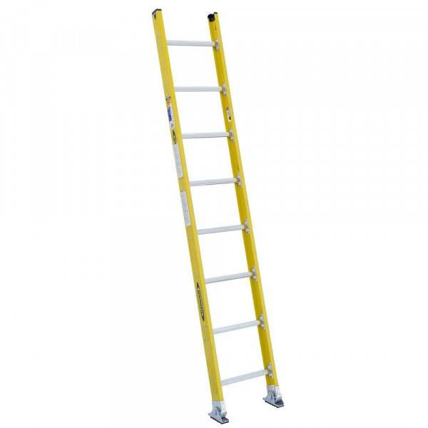 Escalera recta de fibra de vidrio tipo IAA 8 pasos 7108-1 Werner