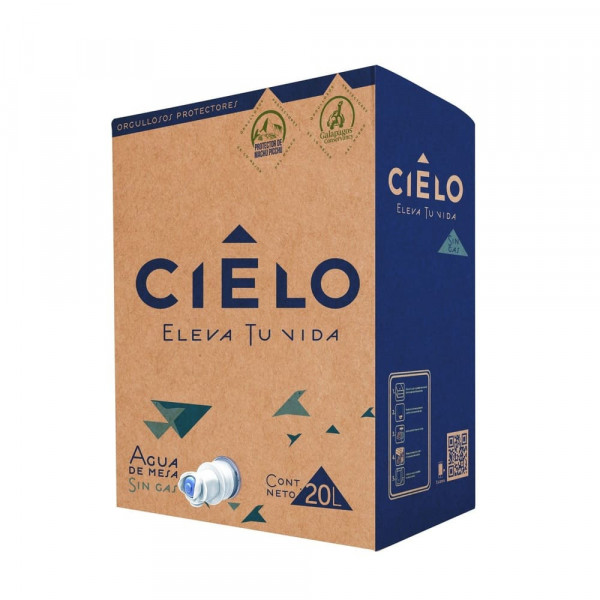 AGUA D/MESA S/GAS CJA 20 LT CIELO