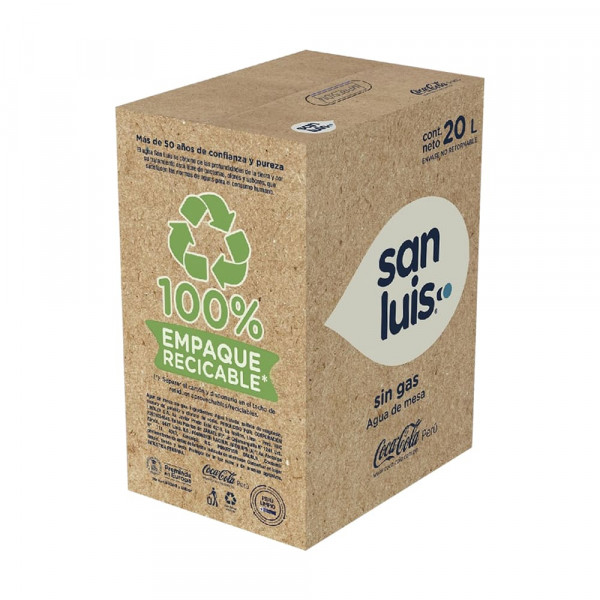 AGUA D/MESA S/GAS CJA 20 LT SAN LUIS