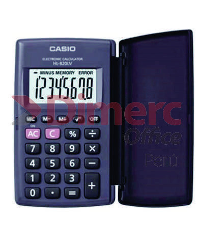 CALCULADORA BOLSILLO 8DIG HL-820LV BK CASIO