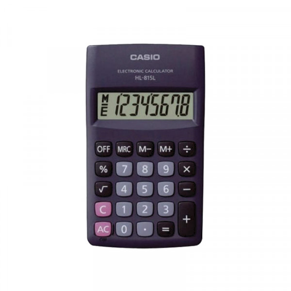 CALCULADORA BOLSILLO 8DIG HL-815L NEGRO CASIO