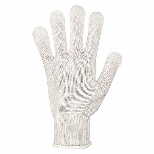 Guante tejido anticorte blanco talla M MCR Safety