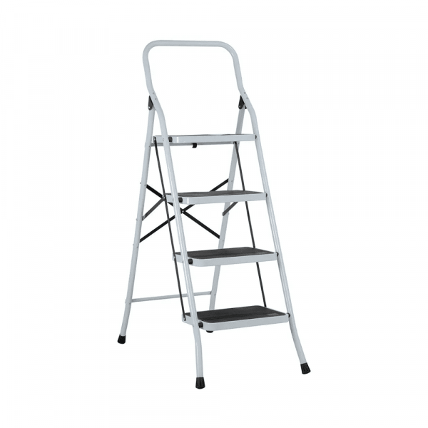 Escalera tubular plegable 4 peldaños Pretul 24122