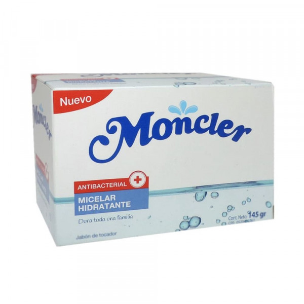 Jabón tocador antibacterial micelar 145 gr Moncler