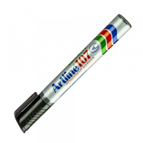 Plumón permanente punta redonda negro 107-23 Artline