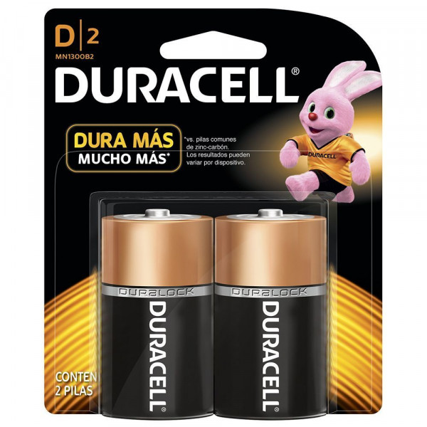 PILA D (MN1300) X 2 UN DURACELL 1.5 V