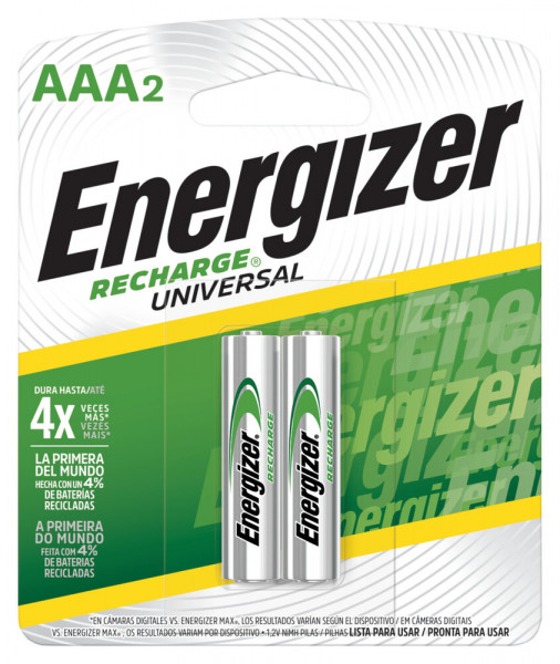 PILA RECARGABLE AAA X 2 UN ENERGIZER