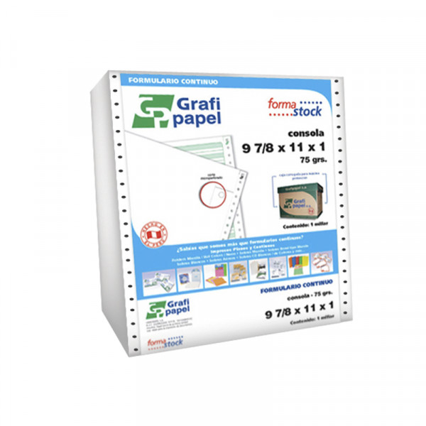 CONSOLA 9 7/8X11X1, 75GR 1 MILL GRAFIPAPEL