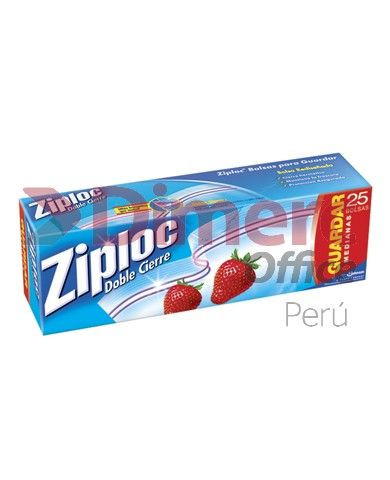 Bolsas guardar mediana 17.7 x 19.5cm x 25 und Ziploc