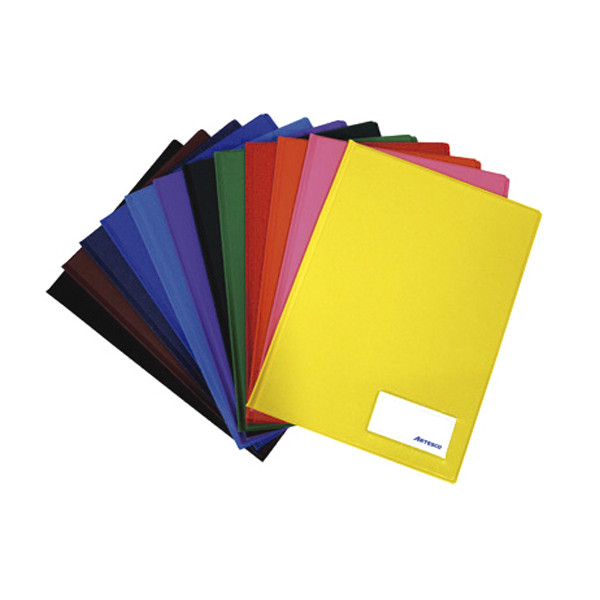Folder doble tapa A4 con gusano surtido Artesco
