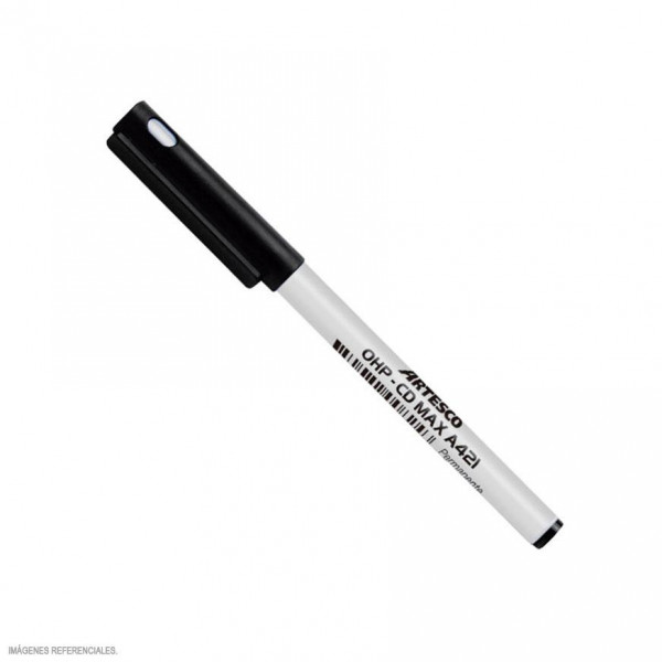 Plumon permanente ohp 421-S max 0.7mm negro Artesco