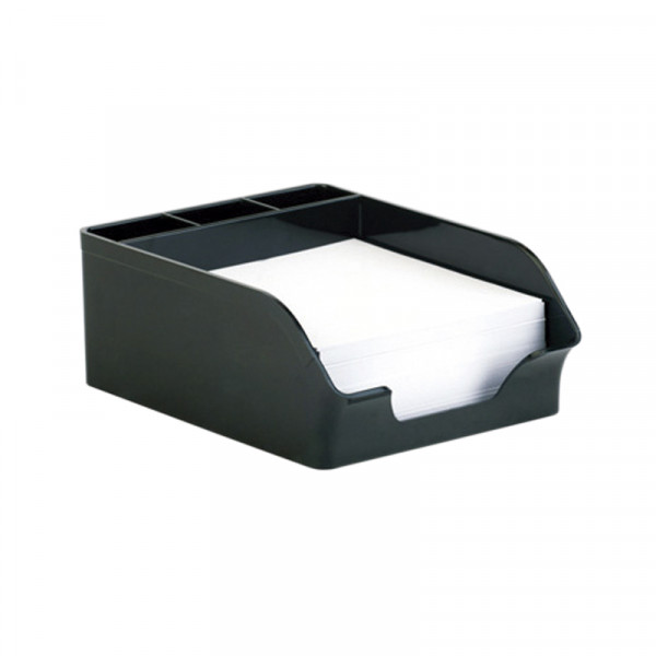 Porta notas con taco de papel con organizador negro Artesco