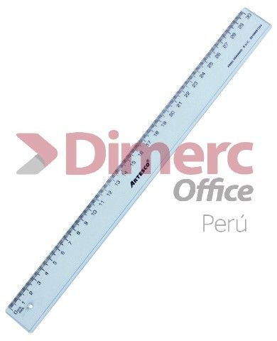 Regla acrilica transparente cristal 30 cm Artesco