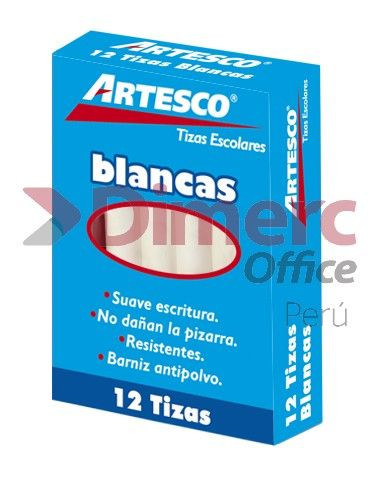 TIZAS BLANCAS X 12 UNI ARTESCO