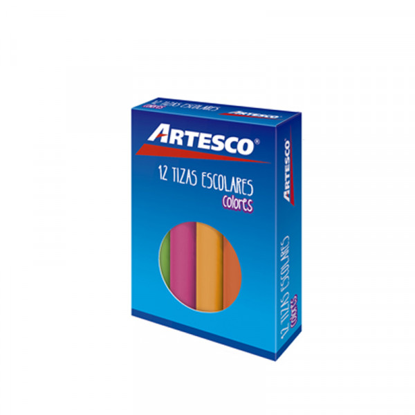 TIZAS DE COLORES X 12 UNI ARTESCO