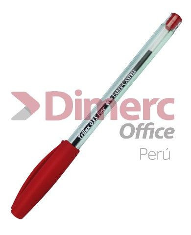 Lapicero rojo 035-F 0.8 mm Trilux Faber Castell