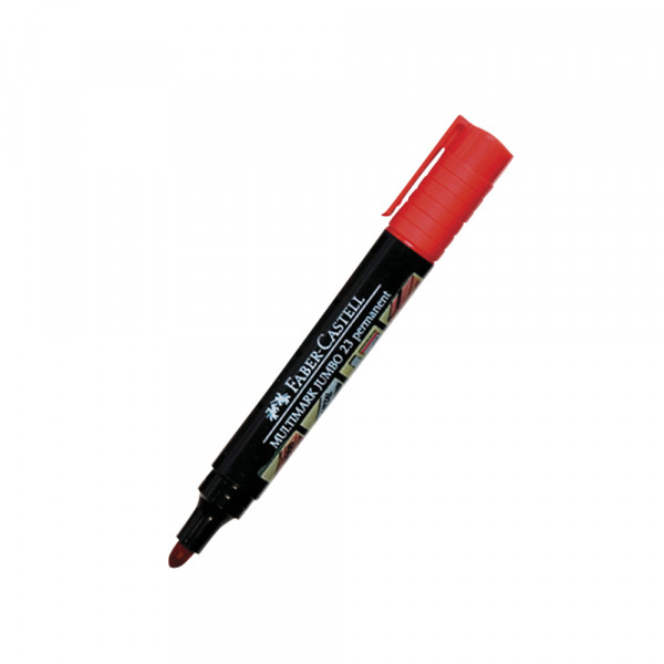 MARCADOR PERMANENTE P/REDONDA ROJO 23 FABER