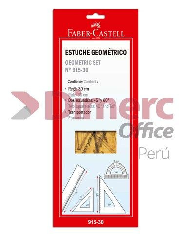 Estuche geometrico x 30 cm Faber Castell