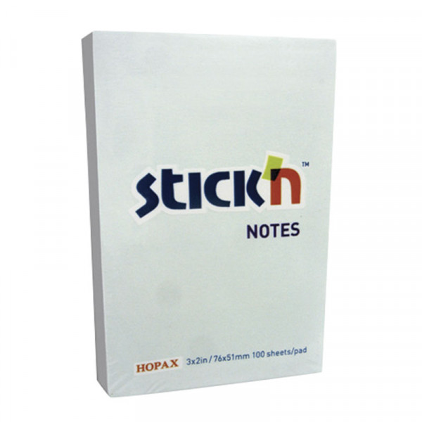 Notas adhesiva 3x2 100 hojas azul Stick in