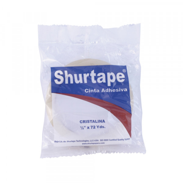 CINTA ADH. CRISTAL 1/2X72 YRD SHURTAPE