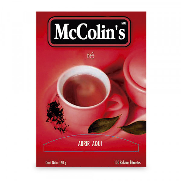 Té puro caja x 100 unidades Mccolins
