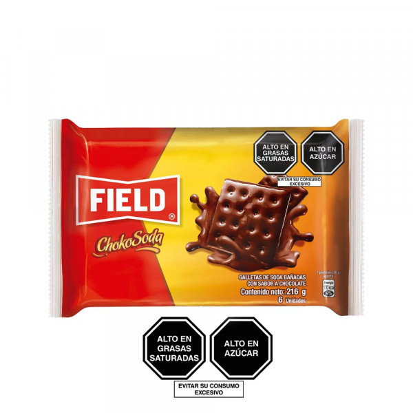 GALLETA CHOCOSODA 36 GR PACK X 6 UN FIELD