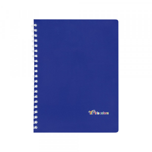 CUADERNO ESPIRAL CUADRIC A4 100H SOLIDO IRIS COLOR