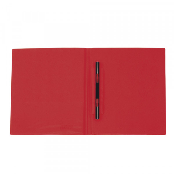 FOLDER DOBLE TAPA A4 CON GUSANO ROJO 